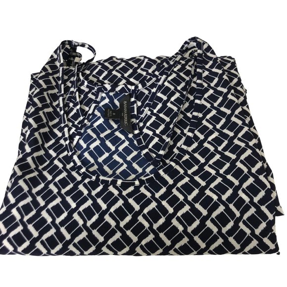 Banana Republic Geometric Spaghetti Sleeveless Maxi Dress Size:8 - Picture 12 of 13